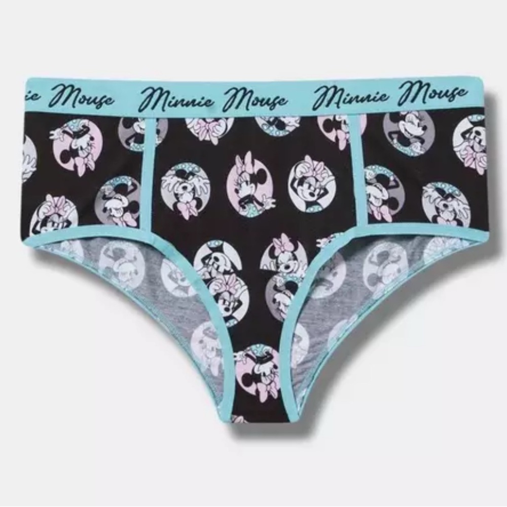 Minnie Mouse Mid Rise Cotton Cheeky Panty - Torrid